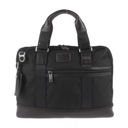 TUMI トゥミ ビジネスバッグ ポリエステル レザー ブラック　ブラウン 【本物保証】