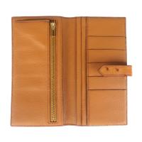 HERMES エルメス 長財布 オーストリッチ チェスナッツ 【本物保証】