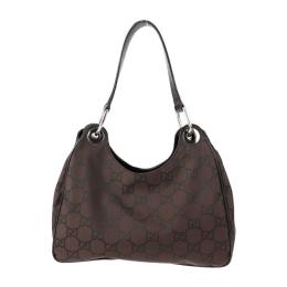 GUCCI グッチ ショルダーバッグ 257265 ナイロン ブラウン 【本物保証】