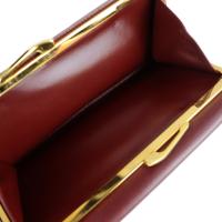 CARTIER カルティエ 三つ折り財布 レザー ボルドー 【本物保証】