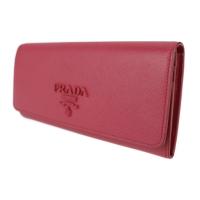 PRADA プラダ 二つ折り財布 1MH132 レザー PEONIA 【本物保証】