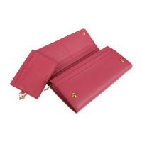 PRADA プラダ 二つ折り財布 1MH132 レザー PEONIA 【本物保証】