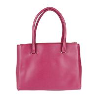 Furla フルラ ハンドバッグ レザー ローズ系 ゴールド金具【本物保証】