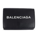 BALENCIAGA バレンシアガ 三つ折り財布 505055 レザー ブラック【本物保証】