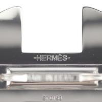 HERMES エルメス バレッタ メタル ブラック シルバー【本物保証】