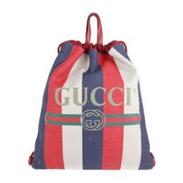 GUCCI グッチ リュック・デイパック 473872 キャンバス レザー レッ【本物保証】