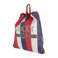 GUCCI グッチ リュック・デイパック 473872 キャンバス レザー レッ【本物保証】