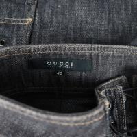 GUCCI グッチ スカート 091768 コットンデニム ブラック 【本物保証】