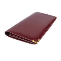 CARTIER カルティエ 長財布 L3000168 レザー ボルドー ゴールド【本物保証】