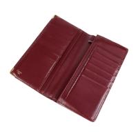 CARTIER カルティエ 長財布 L3000168 レザー ボルドー ゴールド【本物保証】