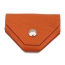 HERMES エルメス コインケース トゴ オレンジ系 シルバー金具【本物保証】