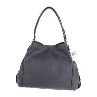 COACH コーチ トートバッグ 57125 レザー ネイビー ゴールド金具【本物保証】