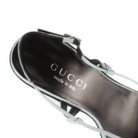 GUCCI グッチ サンダル レザー ライトブルー 【本物保証】