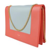 CELINE セリーヌ クラッチバッグ 107773 レザー POPPY レッド【本物保証】