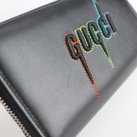 GUCCI グッチ 長財布 597677 レザー ブラック 【本物保証】