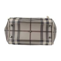 BURBERRY バーバリー トートバッグ PVC レザー グレージュ系 【本物保証】