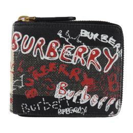 BURBERRY バーバリー 二つ折り財布 4061308 麻×コットン×ポリウ【本物保証】