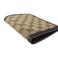 GUCCI グッチ 二つ折り財布 346079 GGキャンバス レザー ベージュ【本物保証】