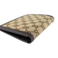 GUCCI グッチ 二つ折り財布 346079 GGキャンバス レザー ベージュ【本物保証】