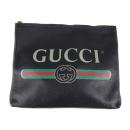 GUCCI グッチ クラッチバッグ 500981 レザー ブラック 【本物保証】