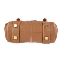 LOEWE ロエベ ショルダーバッグ レザー ブラウン ゴールド金具【本物保証】