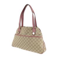 GUCCI グッチ ハンドバッグ 163288 GGキャンバス レザー ベージュ【本物保証】