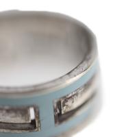 HERMES エルメス リング・指輪 49 シルバー925 シルバー ライトブル【本物保証】