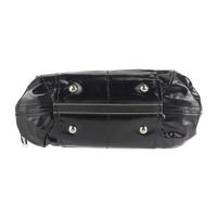 TOD’S トッズ ハンドバッグ PVCコーティングキャンバス レザー ブラック【本物保証】