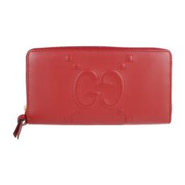 GUCCI グッチ 長財布 453393 レザー レッド 【本物保証】