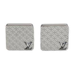 LOUIS VUITTON ルイ ヴィトン カフス M65043 メタル シルバ【本物保証】