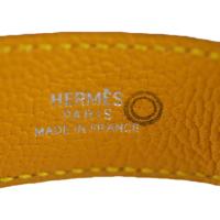 HERMES エルメス ブレスレット シェーブル イエロー系 シルバー金具【本物保証】