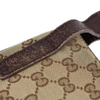 GUCCI グッチ ショルダーバッグ 122793 キャンバス ベージュ ブラウ【本物保証】