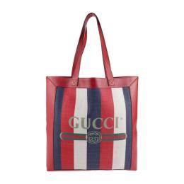 GUCCI グッチ トートバッグ 523781 レザー キャンバス レッド ネイ【本物保証】