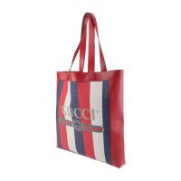 GUCCI グッチ トートバッグ 523781 レザー キャンバス レッド ネイ【本物保証】