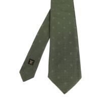LOUIS VUITTON ルイ ヴィトン ネクタイ シルク カーキ 【本物保証】