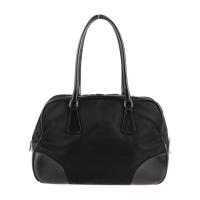 PRADA プラダ ハンドバッグ B10762 ナイロン レザー ブラック 【本物保証】