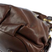 PRADA プラダ ハンドバッグ BR4281 レザー ブラウン 【本物保証】