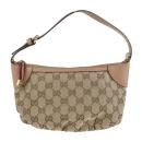 GUCCI グッチ ハンドバッグ 224093 GGキャンバス レザー ベージュ【本物保証】