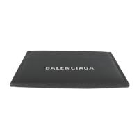 BALENCIAGA バレンシアガ カードケース 594309 レザー グレー系【本物保証】