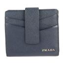 PRADA プラダ 二つ折り財布 2MC063 2DER F0WCV レザー ネ【本物保証】