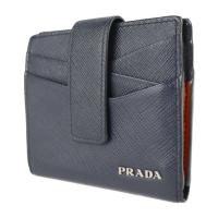 PRADA プラダ 二つ折り財布 2MC063 2DER F0WCV レザー ネ【本物保証】