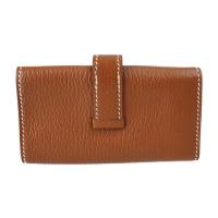 HERMES エルメス キーケース シェーブル ブラウン系 シルバー金具【本物保証】