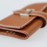 HERMES エルメス キーケース シェーブル ブラウン系 シルバー金具【本物保証】