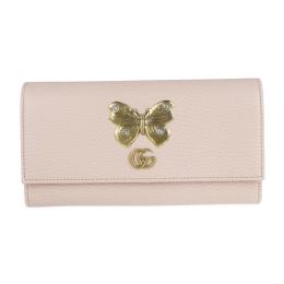 GUCCI グッチ 長財布 499359 レザー ピンク 【本物保証】