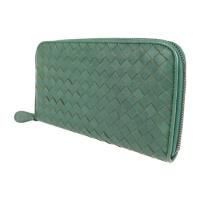 BOTTEGAVENETA ボッテガヴェネタ 長財布 114076 レザー グリ【本物保証】