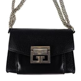 GIVENCHY ジバンシィ ショルダーバッグ レザー ブラック 【本物保証】