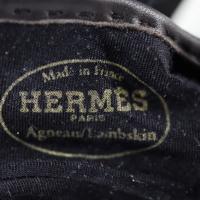 HERMES エルメス 手袋 ラムスキン ダークブラウン 【本物保証】