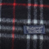 Burberrys バーバリーズ マフラー カシミヤ ネイビー 【本物保証】