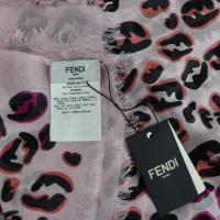 FENDI フェンディ ストール レーヨン シルク ピンク 【本物保証】