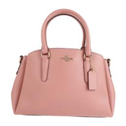 COACH コーチ ハンドバッグ F28977 レザー ピンク 【本物保証】